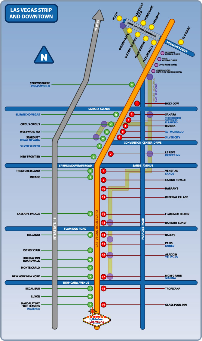printable las vegas strip map 2011. Holiday 2011. RD TH